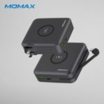MOMAX Q.Power Plug Power Adapter PD + QC 3.0 18W 6700mAh Power Bank QI Wireless Charger – Grey