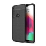 Litchi Texture TPU Back Case for Motorola Moto G8 Play – Black