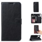 For Xiaomi Redmi Note 8 Crazy Horse Skin Wallet Stand Leather Cell Casing – Black