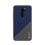 PINWUYO Honor Series PU Leather Coated TPU Cover for Xiaomi Redmi Note 8 Pro – Blue