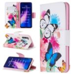 Pattern Printing PU Leather Flip Stand Phone Cell Shell for Xiaomi Redmi Note 8 – Butterflies