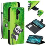 Pattern Printing Cross Texture Leather Wallet Case for Xiaomi Redmi Note 8 Pro – Panda