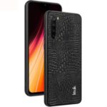 IMAK LX-5 Series Imitation Suede PU Leather+ PC + TPU Case with Explosion-proof Screen Film for Xiaomi Redmi Note 8 – Alligator Pattern