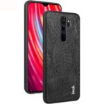 IMAK LX-5 Series Imitation Suede PU Leather+ PC + TPU Shell with Explosion-proof Screen Film for Xiaomi Redmi Note 8 Pro – Alligator Pattern