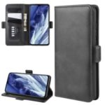 Magnet Adsorption Leather Wallet Phone Stand Case for Xiaomi Mi 9 Pro / Mi 9 Pro 5G – Black