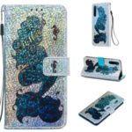 Glitter Sequins Leather Wallet Phone Case for Xiaomi Redmi Note 8 – Mermaid