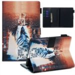 Pattern Printing PU Leather Tablet Case [Wallet Stand] with Stylus Loop for Amazon Kindle Paperwhite 4 (2018) / Kindle Paperwhite 3/2/1 (2015) – Reflection