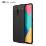 Litchi Texture TPU Case for OPPO A9 (2020) / A11x / A5 (2020) – Black