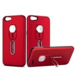 Magnetic Finger Ring Kickstand Phone Shell for Oppo A39 / Oppo A57 – Red