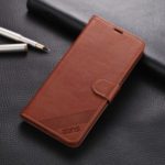 AZNS PU Leather Wallet Stand Cell Phone Casing Shell for Oppo Reno Z – Brown