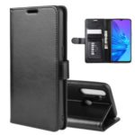 Crazy Horse Wallet Leather Stand Case for OPPO Realme 5 – Black