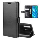 Crazy Horse Leather Stand Case with Card Slots for OPPO Realme 5 Pro – Black