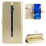 Crazy Horse Wallet Leather Stand Case for OPPO Reno2 Z/F – Gold