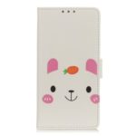 Pattern Printing Leather Wallet Phone Casing for OnePlus 7T – Rabbit