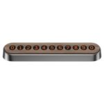 BASEUS Wood Texture Temporary Parking Number Plate Dual-number Version – Dark Grey