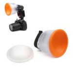 Universal Bowl Light Compatible Diffuse Diffuser Bowl Bowl Flash Cover Set Orange SLR Accessories Parts for Canon Nikon Sony