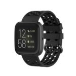 Silicone Replacement Smart Watch Band for Fitbit Versa 2/Versa/Versa lite – Black