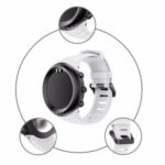 Silicone Replacement Smart Watch Band for Suunto Core – White