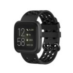Silicone Smart Watch Replacement Band for Fitbit Versa 2/Versa/Versa Lite – Black