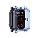 Soft Clear TPU Watch Protective Cover for Garmin Amazfit GTS Watch – Transparent Blue