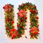 2.7M Christmas Decoration Rattan LED String Christmas Ornament – Red