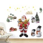 50 x 70cm Santa Claus Merry Christmas Removable Wall Sticker Art Decal Mural DIY Wallpaper