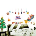 50x70cm Christmas Tree and Santa Claus Removable Wall Decor Sticker Art Decal Mural DIY Wallpaper