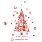 60x67cm Merry Christmas Removable DIY Wallpaper Wall Sticker Art Decals Mural Room Decal