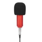 BM800 Condenser Microphone Sponge Microphone Studio Sound Recording with Shock Mount – Red/Wired Condenser Microphone