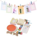Colorful Photo Picture Wall Hang Frame Clip Clamp String Rope for Fujifilm Instax Mini8/7s Gift Present