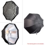 120cm / 48″ Foldable Octagon Umbrella Softbox Diffuser Reflector with Honeycomb Grid for Photography Flash Speedlite Strobe Lighting