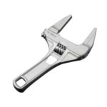 Aluminum Alloy Multifunctional Adjustable Bathroom Wrench Large Opening – Silver