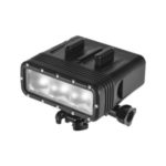 Action Camera Light Waterproof LED Video Light Dimmable Lamp Underwater 40M Diving with Rechargeable Battery for GOPRO 7 or Any Action Camera