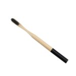 Healthy Oral Dental Care Biodegradable Nylon Bristles Bamboo Toothbrush – Black