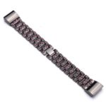 Quality Watch Band Zinc Alloy Women Fashion Wrist Strap for Fitbit Charge 2 – Black/Pink
