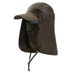 Outdoor Sport Hiking Visor Hat UV Protection Face Neck Cover Fishing Sun Protection Cap – Army Green