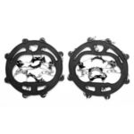 Snow Grippers for Shoes Ice Creepers Ice Traction Cleats 8-teeth Claw Crampons Outdoor Skiing Climbing Snow Shoes Chains – Black