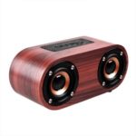 Q8 Bluetooth Dual Horn Wireless Speaker Subwoofer Support TF AUX Handsfree Stereo Call – Red