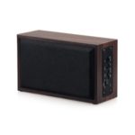 W20 Wooden Wireless Bluetooth 4.2 Speaker with Mic Support TF Card/Aux-in – Coffee