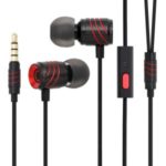 GGMM C800 3.5mm Wired In-ear Earbud Earphone with Microphone for iPhone Samsung – Black