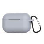 Silicone Earphone Cover with Buckle for Apple AirPods Pro / AirPods 3 – Grey