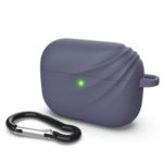DIROSE Silicone Protective Case with Hook for Apple AirPods Pro – Dark Blue