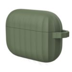 DIROSE A8 Shockproof Protective Silicone  Earphone Case Cover [Supporting Wireless Charging] for AirPods Pro – Army Green