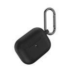 Simple Stylish Liquid Silicone Case Cover with Buckle for AirPods Pro – Black