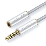 KUULAA 1M 3.5mm Male to Female Stereo Audio Extension Adapter Cable – White
