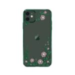 KAVARO Flowers Style Swarovski Plated PC Case Shell for iPhone 11 6.1 inch – Green