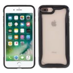 For iPhone 7/8 Plus 5.5 inch 3-in-1 PC + TPU Hybrid Phone Cover Shell – Black