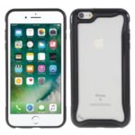 Matte Texture 3-in-1 PC + TPU Hybrid Phone Case Cover for iPhone 6s/6 4.7-inch – Black