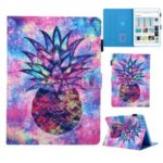 Pattern Printing Card Slots Stand Leather Tablet Case for iPad 10.2 (2019) – Pineapple