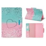 Pattern Printing Wide Clasp Stand Wallet Leather Tablet Shell for iPad 10.2 (2019) – Heart